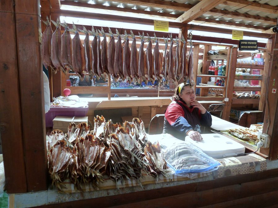 Listwjanka am Ufer des Baikalsees in der Oblast Irkutsk