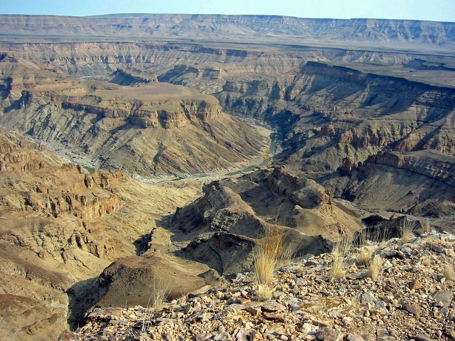 Weiter Ausblick über den Fish River Canyon in der Karas-Region im südlichen Namibia.