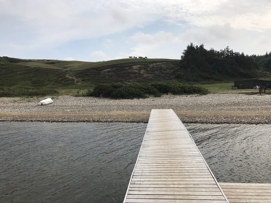 Küstenlandschaft am Limfjord nahe der Hanklit-Klippe auf der Insel Mors