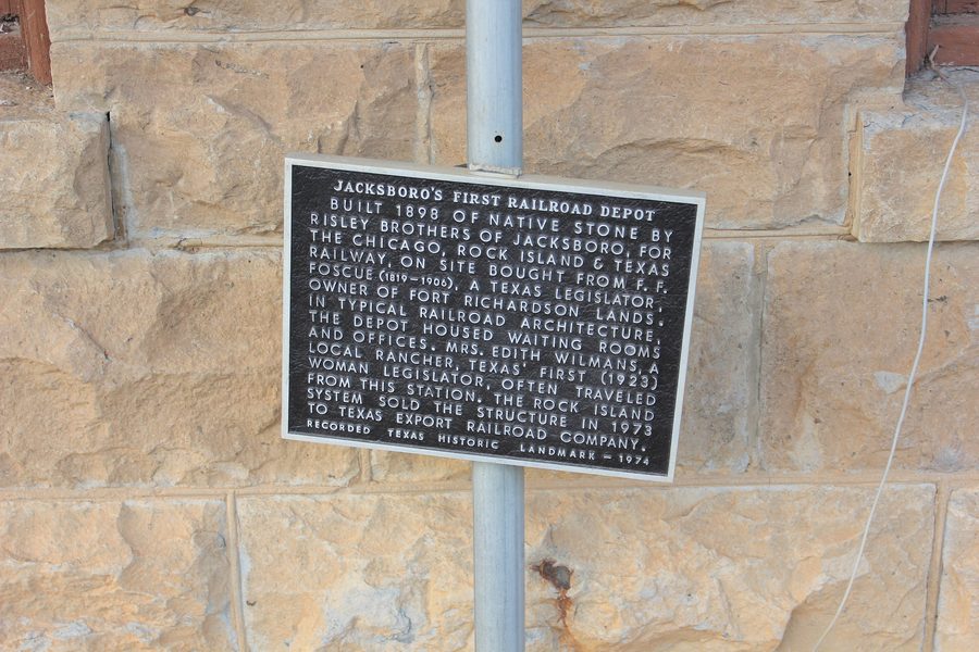 Jacksboro's First Railroad Depot in Jacksboro, Texas