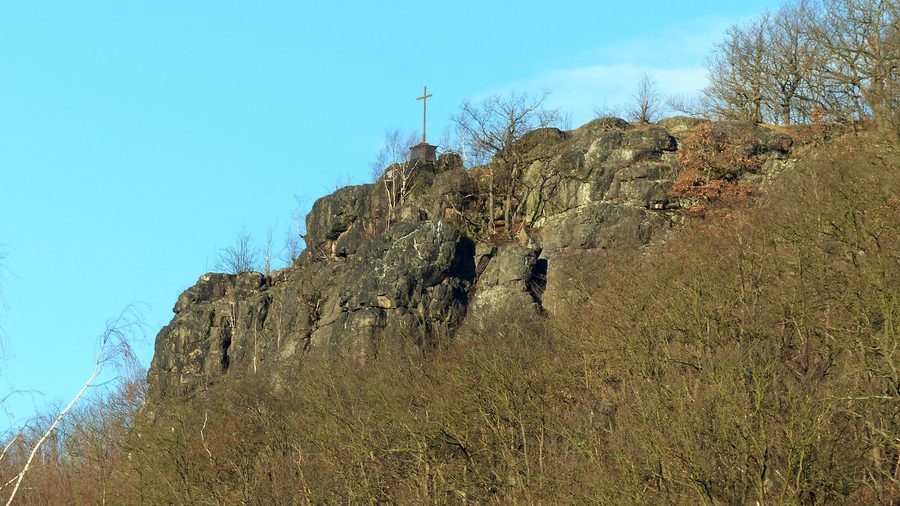 Götterfelsen in der Garsebacher Schweiz bei Meißen