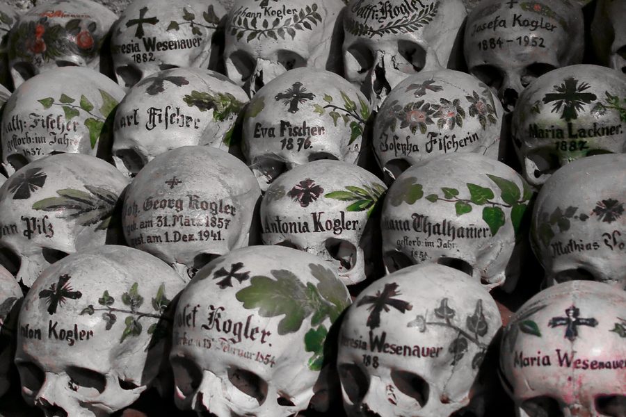 Beinhaus in Hallstatt im Salzkammergut