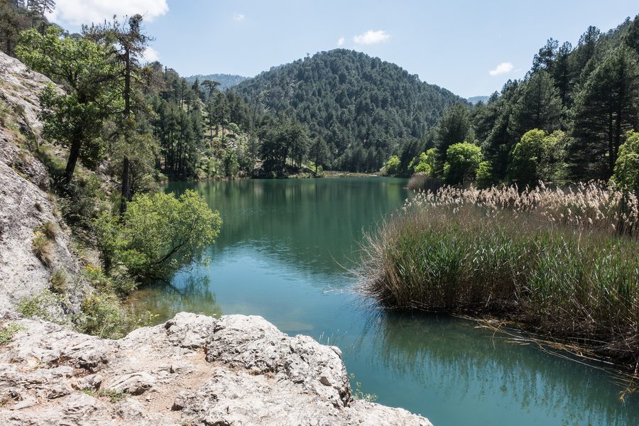 Valdeazores Lagoon in the Sierras de Cazorla, Segura y las Villas Natural Park