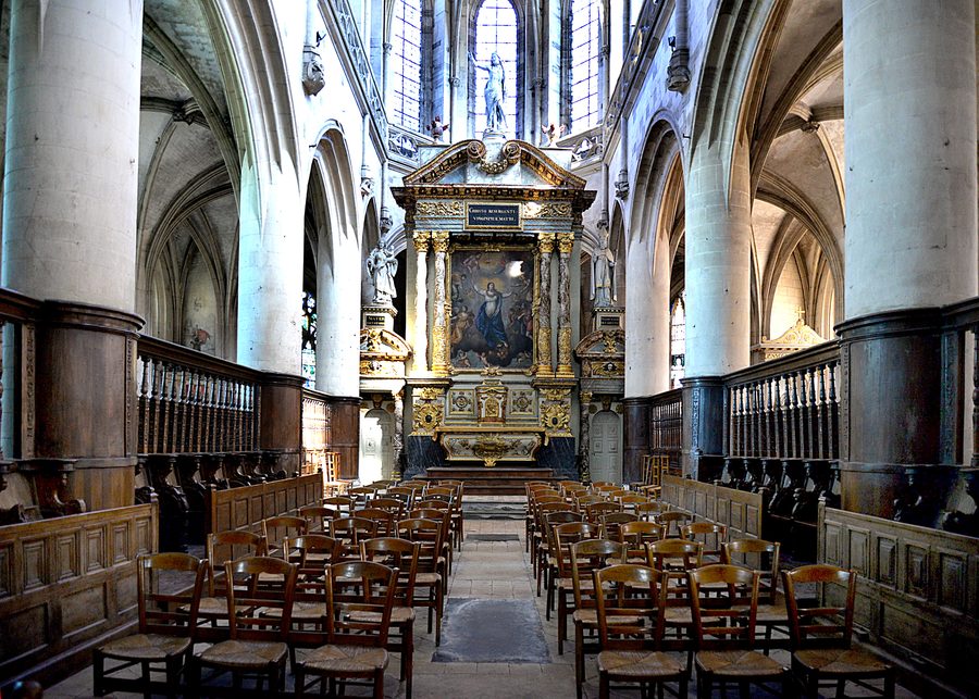 Chœur de l'église Notre-Dame de Carentan
