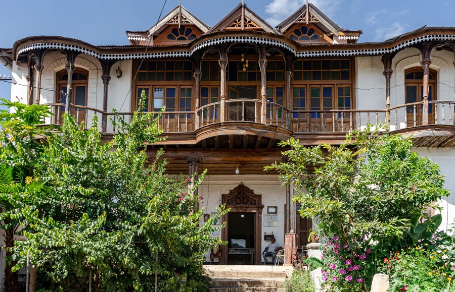 Innenraum eines traditionellen Hauses in Harar