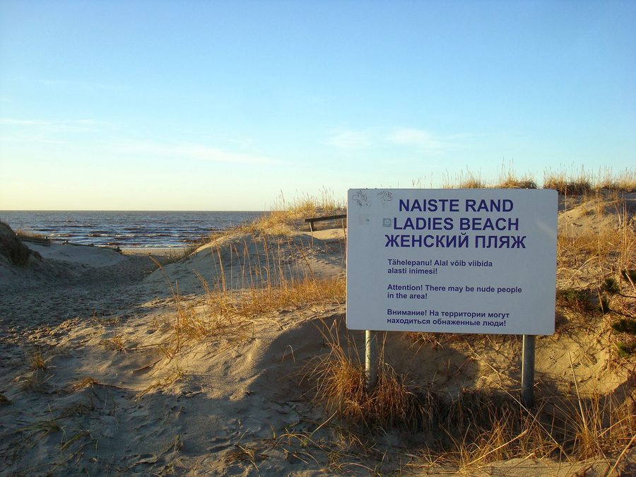Küstenansicht von Pärnu an der Pärnu-Bucht