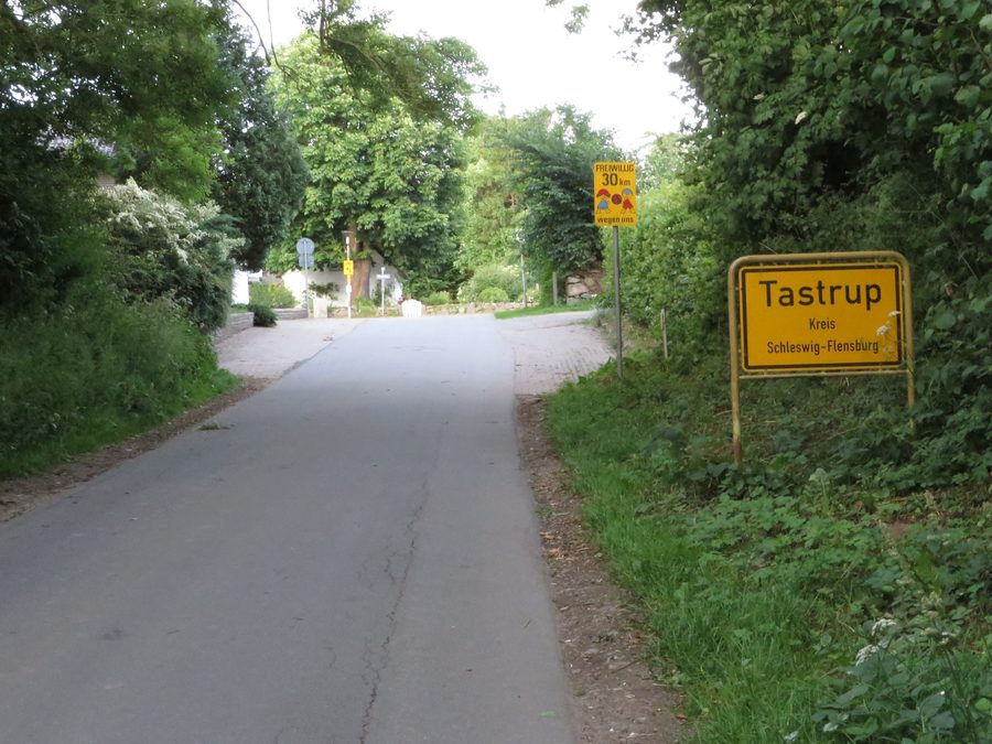 Ortsschild von Tastrup