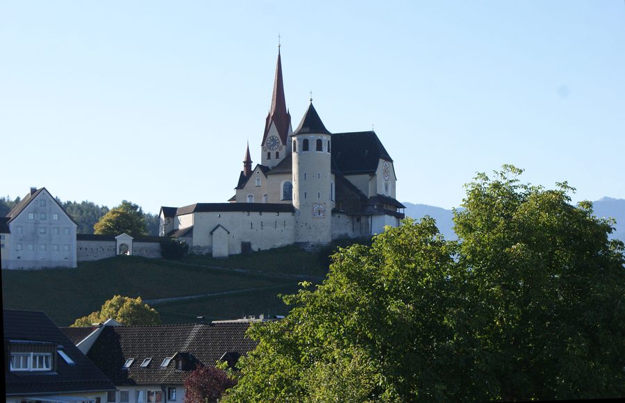 Basilika Rankweil auf dem Liebfrauenfelsen in Vorarlberg