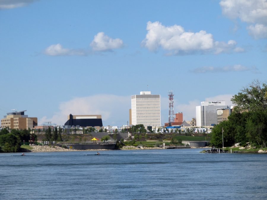 Blick auf die Innenstadt von Saskatoon