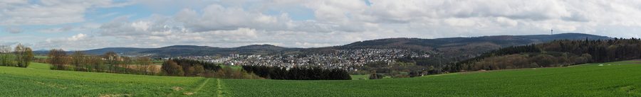 Panoramablick über Taunusstein in Hessen