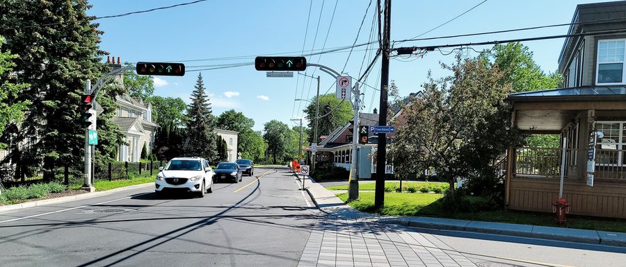 Historische Gebäude an der Rue Richelieu in Vieux-Beloeil