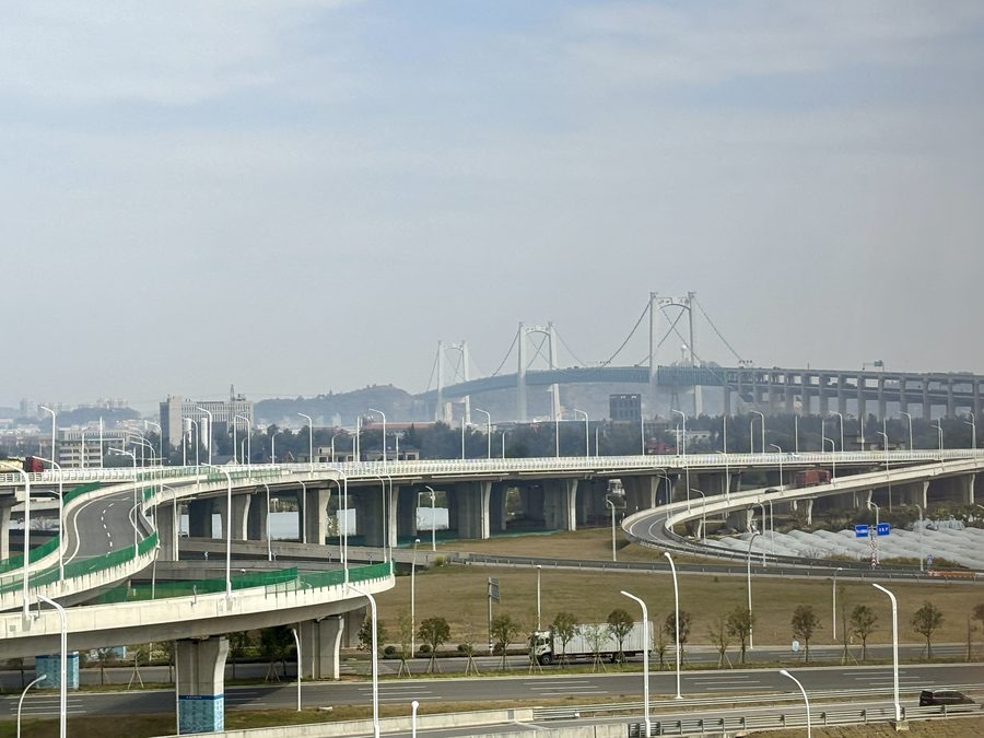 North Estuary Bridge über dem Ou-Fluss bei Wenzhou