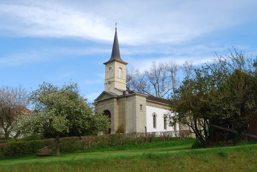 Katholische Kirche von Wallenried im Kanton Freiburg