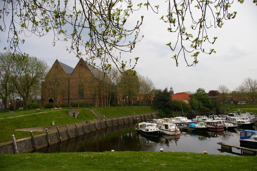 Historischer Hafen von Vollenhove in der niederländischen Provinz Overijssel