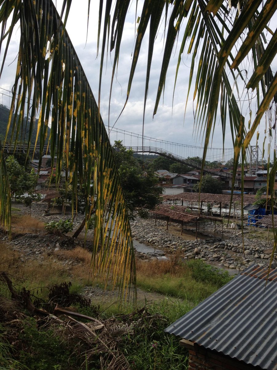 Bridge over the Bohorok River at Bukit Lawang
