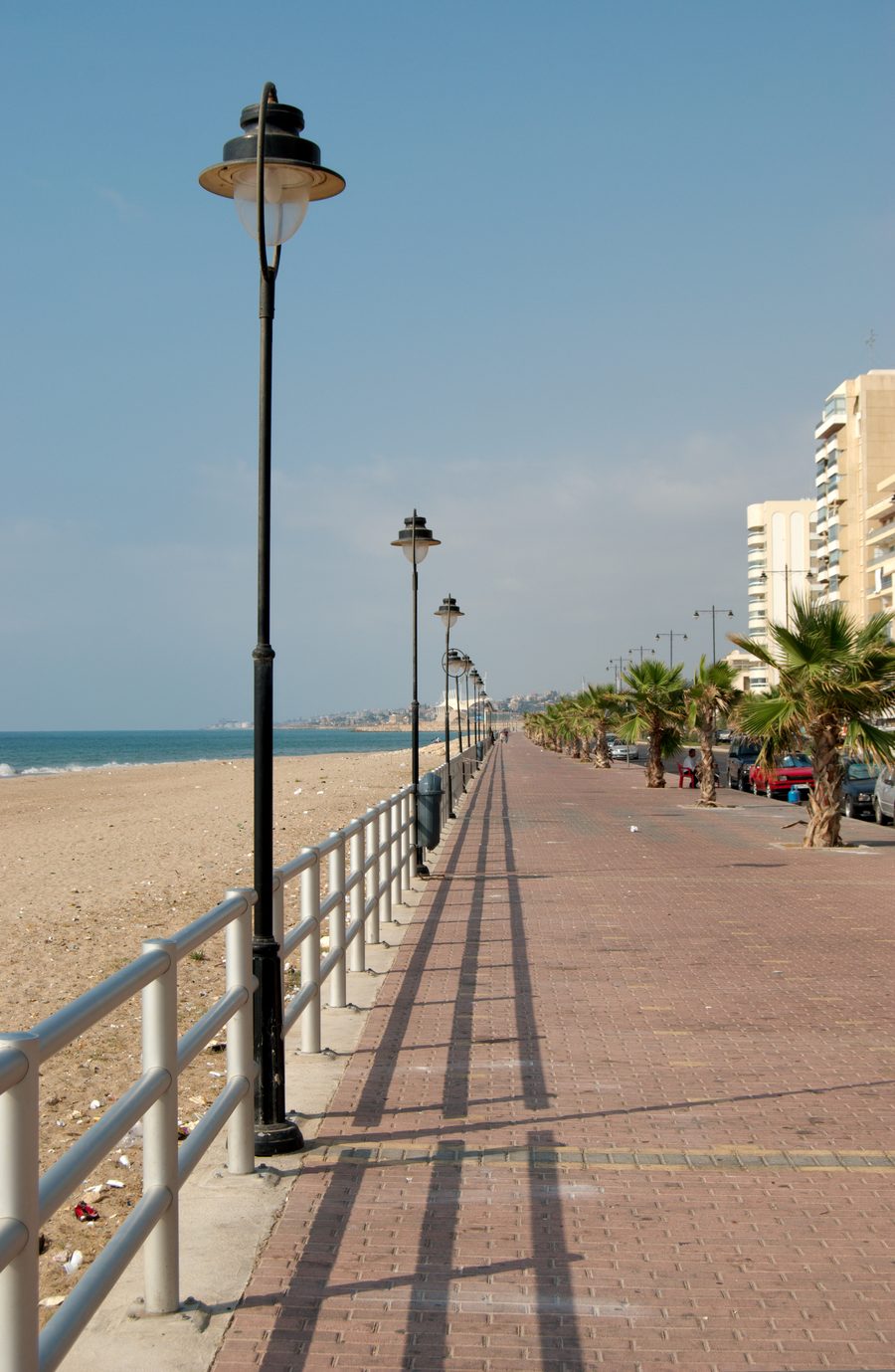 Uferpromenade am Seafront von Saida im Libanon