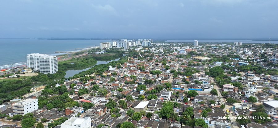 Blick auf Cartagena an der Karibikküste Kolumbiens