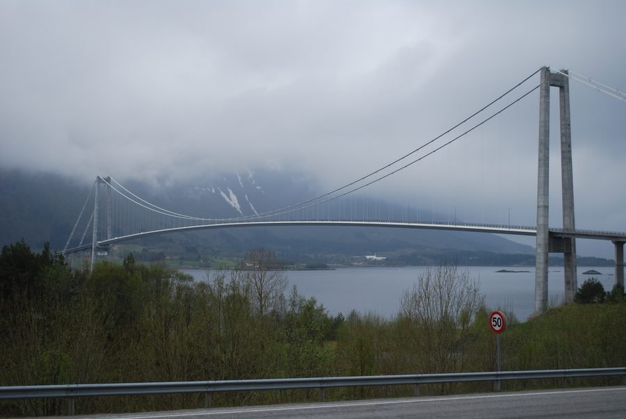 Gjemnessund Bridge on European route E39 in Møre og Romsdal, Norway