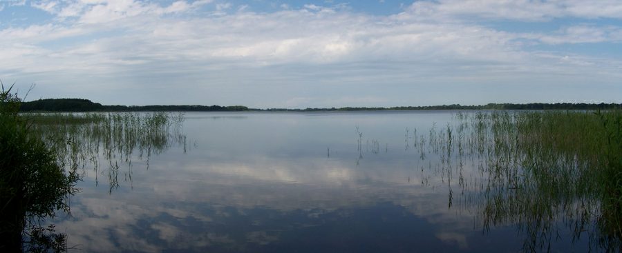 Panorama des Borgwallsees in Vorpommern