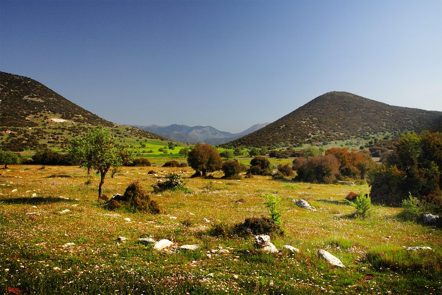 Berglandschaft in Arkadien auf dem Peloponnes