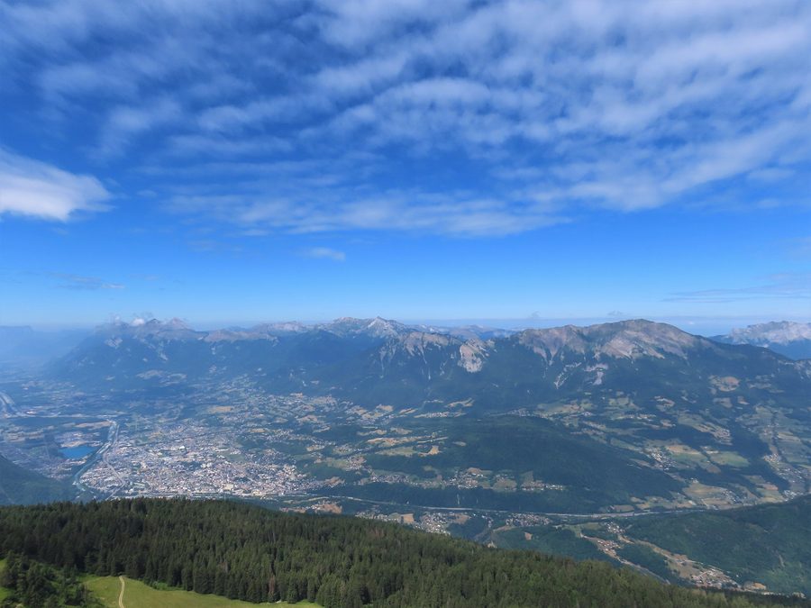 The Massif des Bauges seen from Roche Pourrie in Savoie