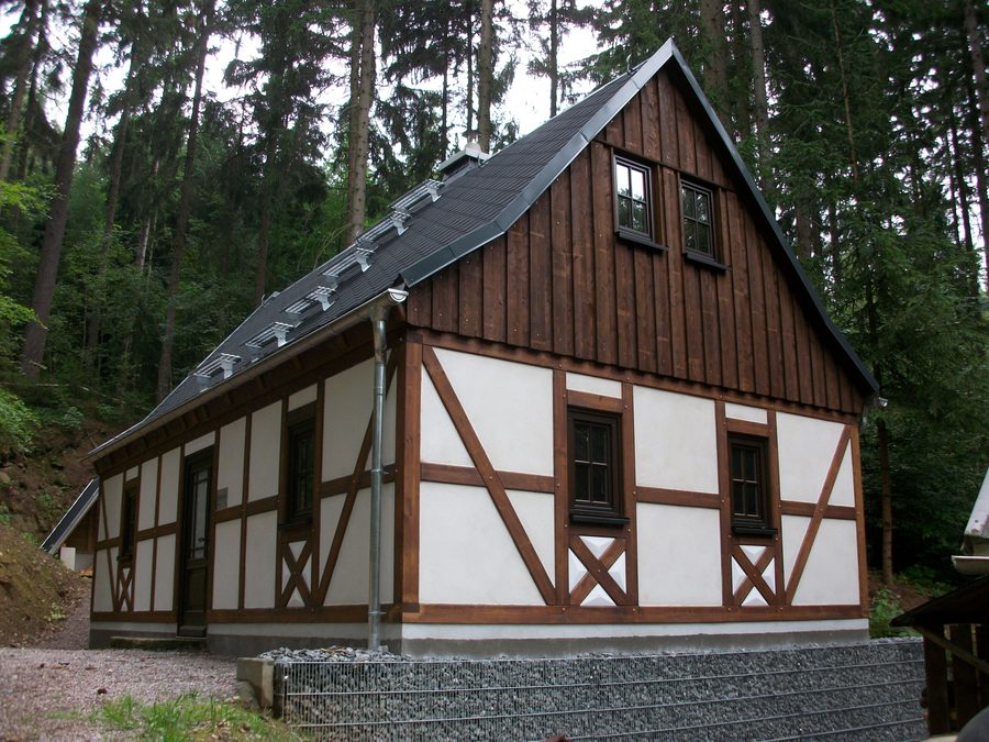 Bergmannswohnhaus des Schaubergwerks Herkules Frisch Glück in Waschleithe