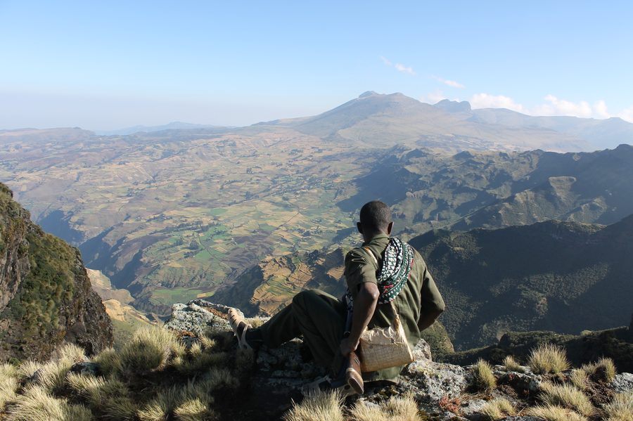 Blick auf die Simien Mountains in Äthiopien