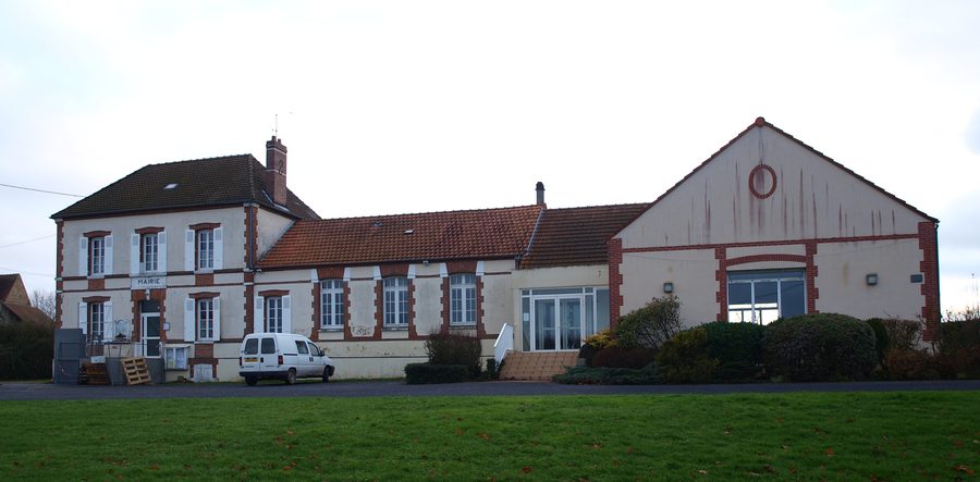 Rathaus von Morsains im Département Marne