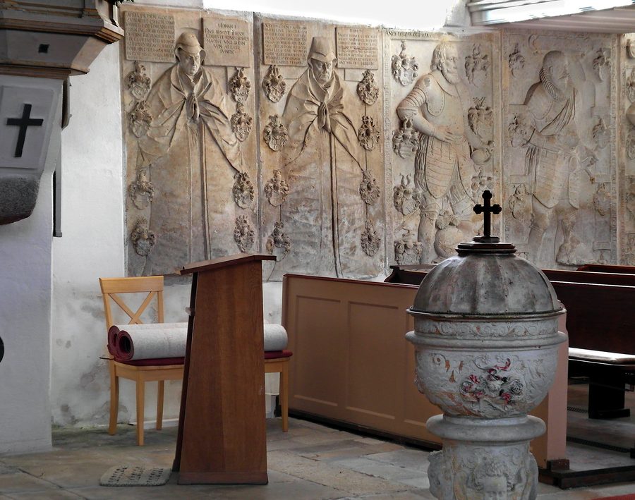 Historische Saalkirche in Ulbersdorf bei Hohnstein