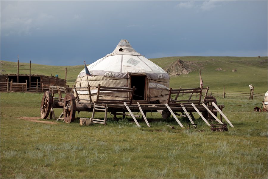 Jurtenbild als kultureller Bezug für Kasachstan