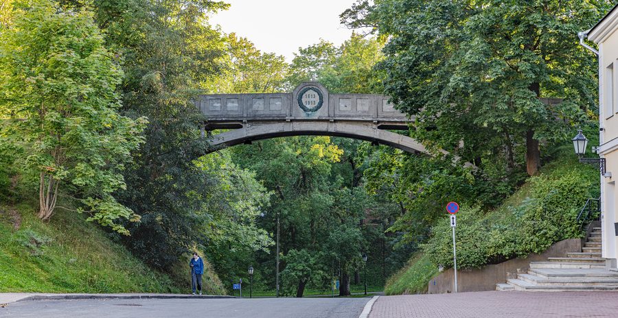 Teufelsbrücke im Toomemägi-Park in Tartu