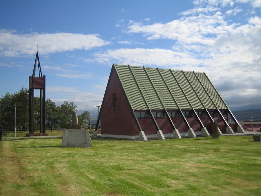 Kirche von Miklibær in Blönduhlíð, Skagafjörður, Island
