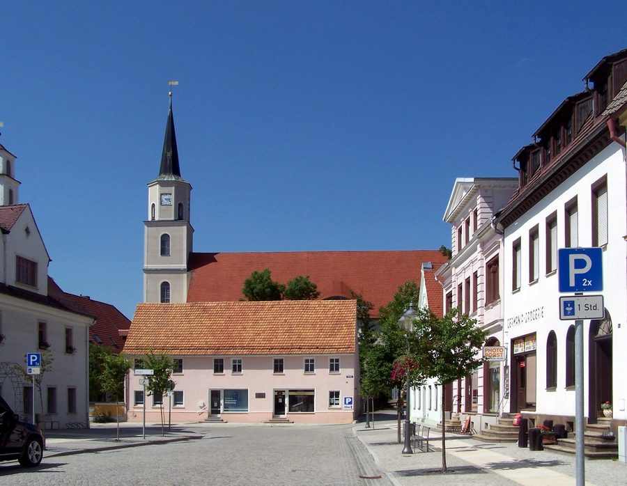 Evangelische Stadtkirche in Rothenburg/O.L. im Landkreis Görlitz