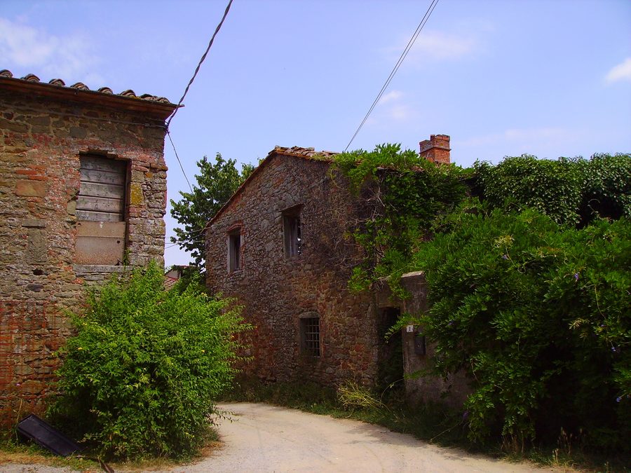 View of Solata, a village on Bucine's hills