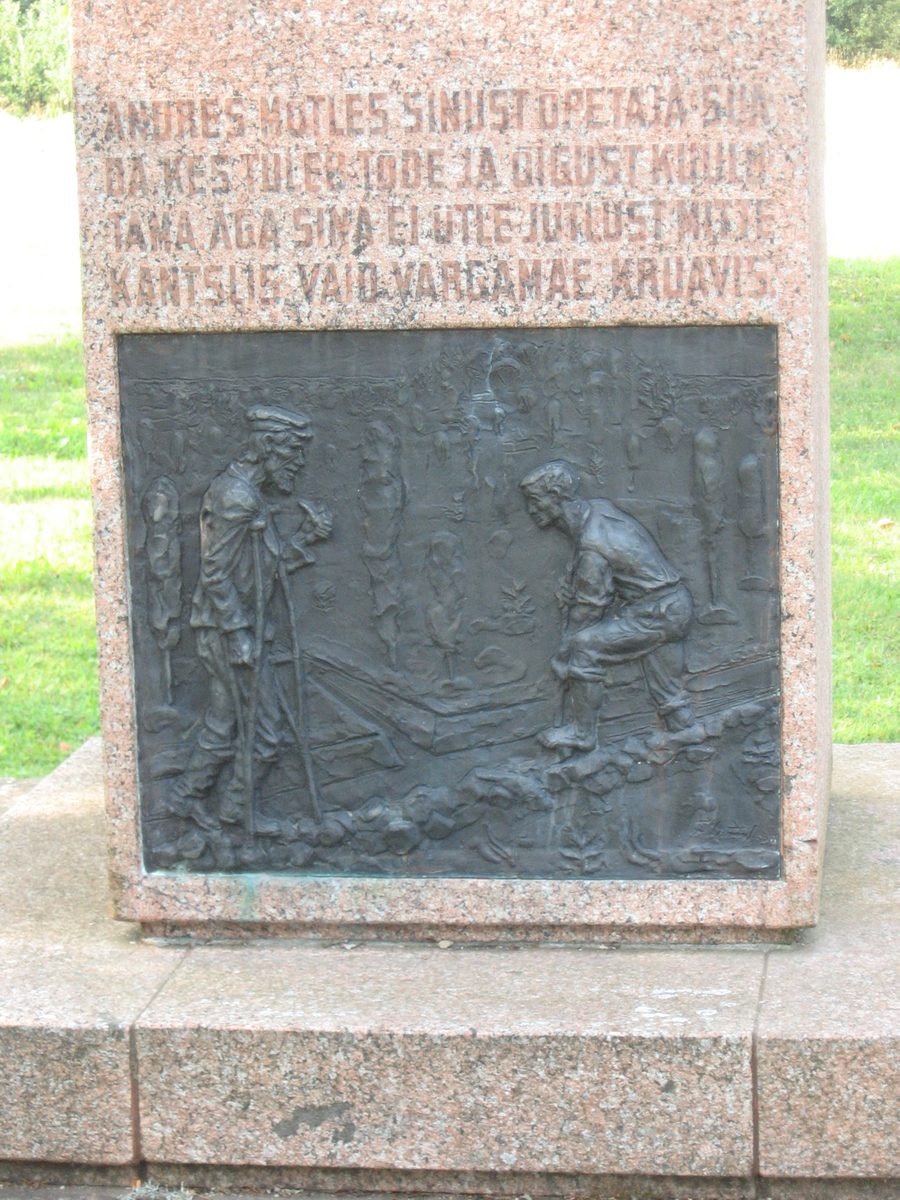 Denkmal für Anton Hansen-Tammsaare in Järva-Madise