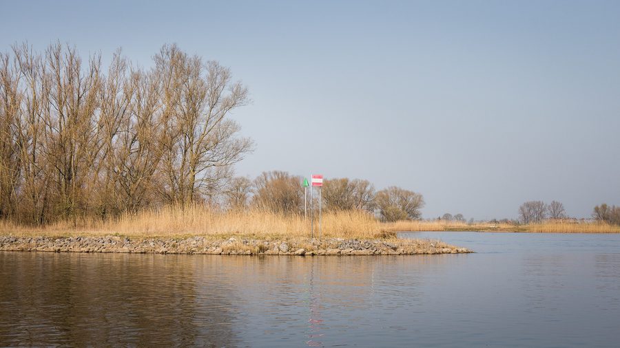 View over the floodplains of the IJssel near Kamperveen