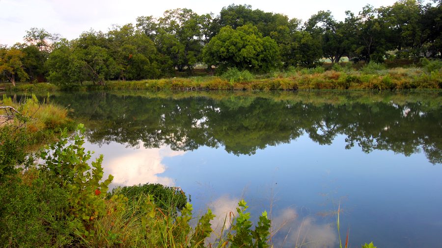 The South Llano River viewed from South Llano River State Park near Junction, Texas