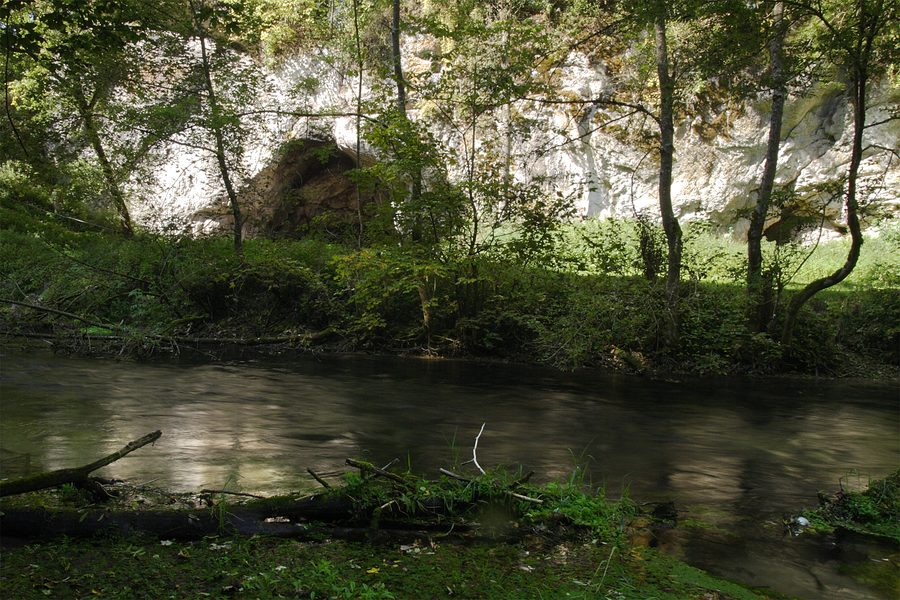 Bittelschießer Täle mit der Lauchert in der Schwäbischen Alb
