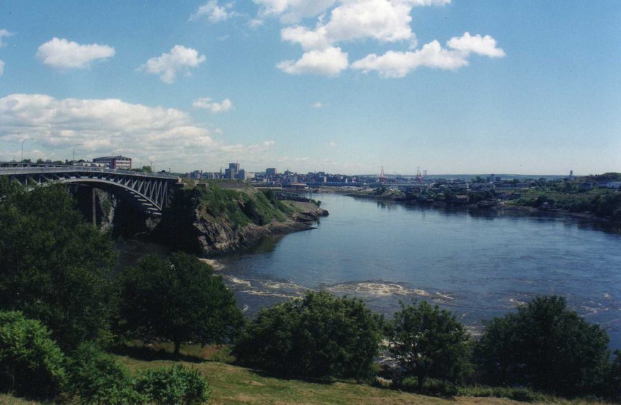 Reversing Falls am Saint John River in Saint John, New Brunswick