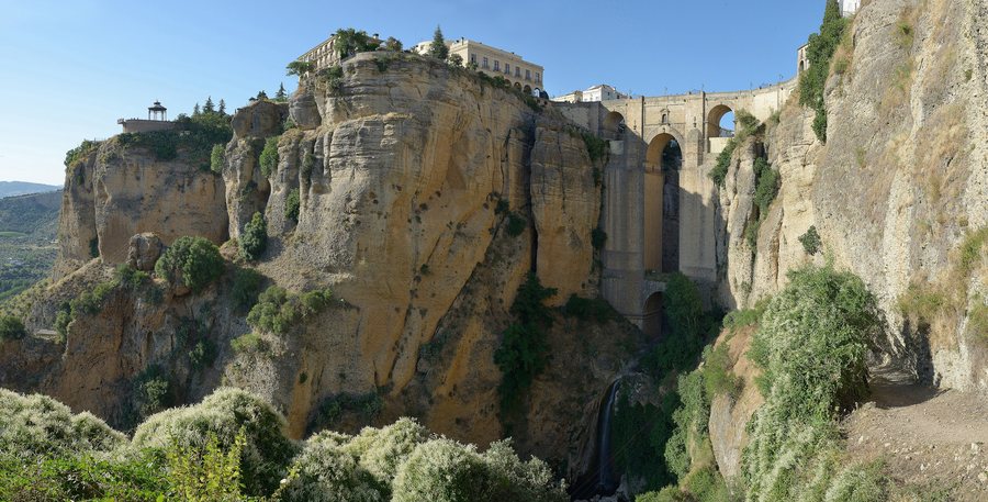 File:View of Puente Nuevo bridge in Ronda Spain.jpg