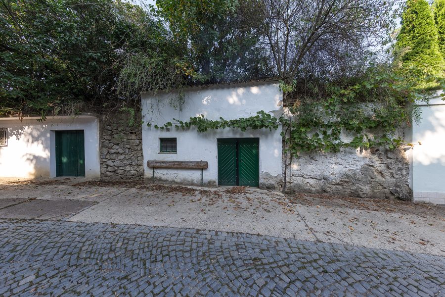 Wine cellar lane with press houses and wine cellars on Radyweg in Poysdorf