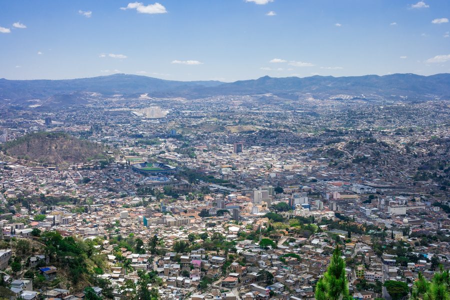 Blick auf Tegucigalpa, die Hauptstadt von Honduras