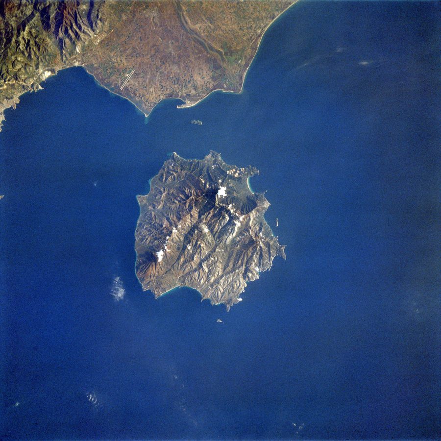 Thasos von oben