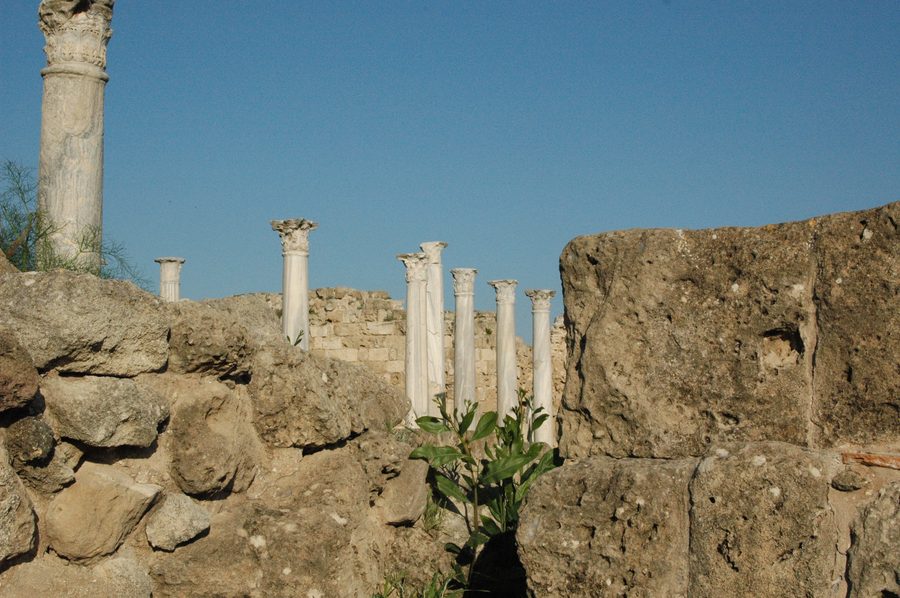 Antike Ruinenanlage von Salamis auf Zypern.