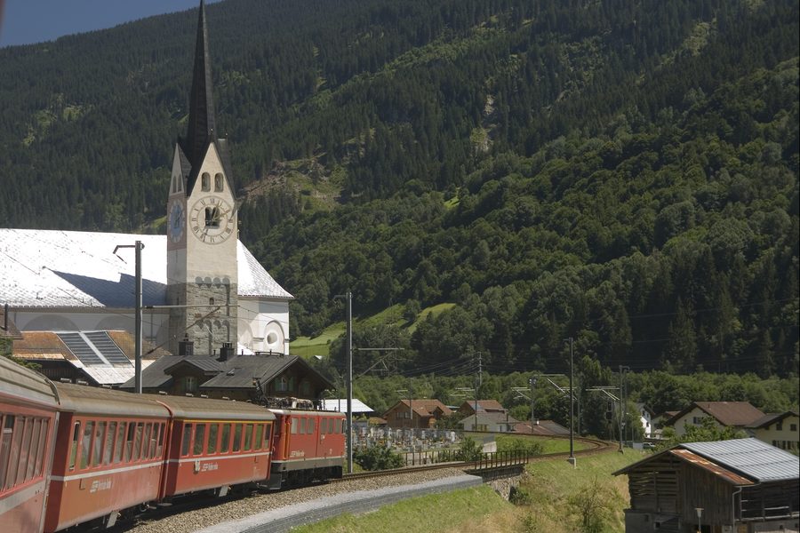 Kirche in Trun im Kanton Graubünden