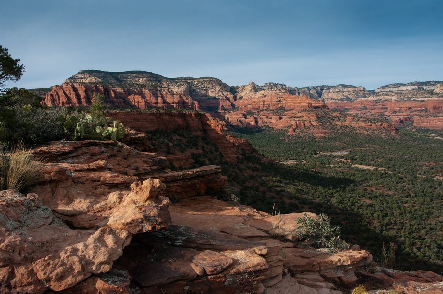 View from Doe Mountain Trail toward Fay and Boynton Canyons near Sedona