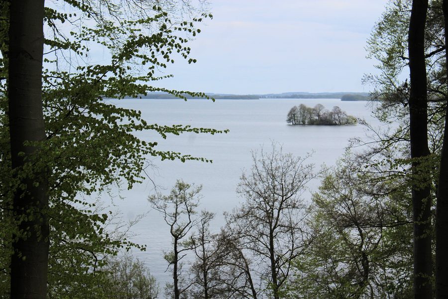 Blick aus dem Schlosspark Wiligrad über den Schweriner See