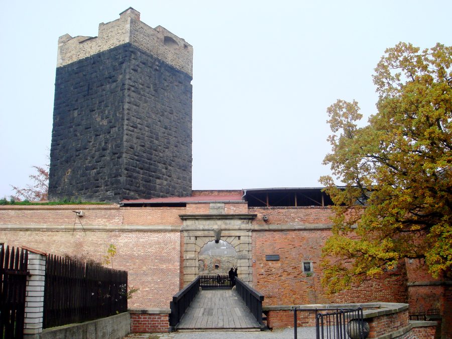 Burg Cheb mit dem Schwarzen Turm in Cheb, Tschechien