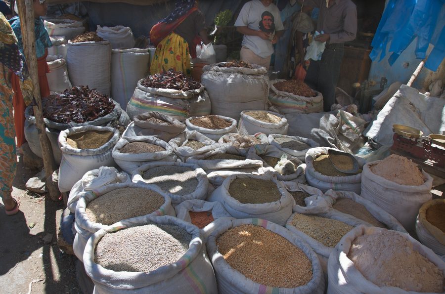 Markt in Dire Dawa, Äthiopien