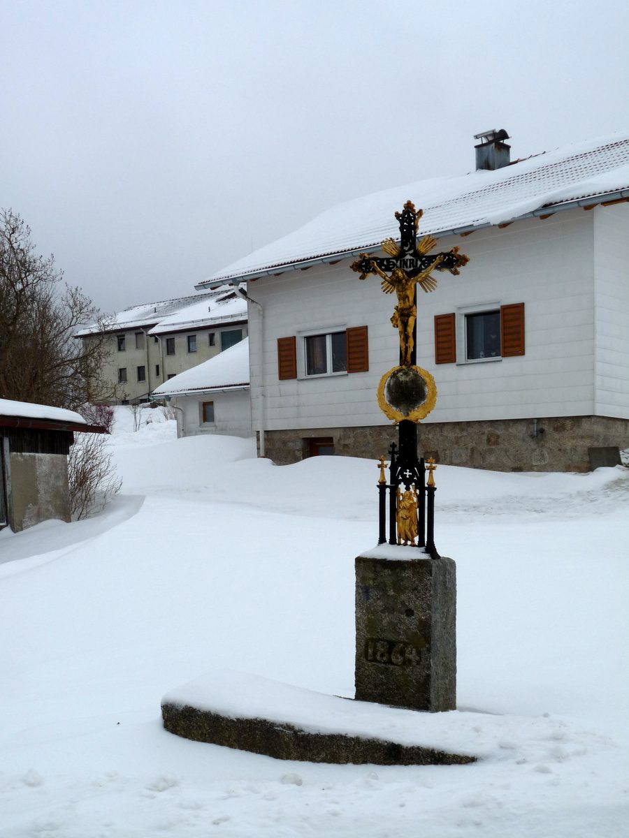 Bildstock im Dorf Haidmühle im Landkreis Freyung-Grafenau